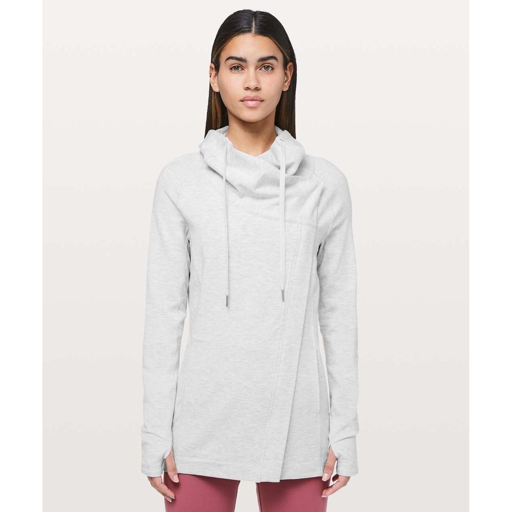 Lululemon Coast Easy Wrap Size 2 Grey Athleisure Coastal